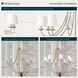 Eisley 8 Light 36 inch Modern Gold Chandelier Ceiling Light